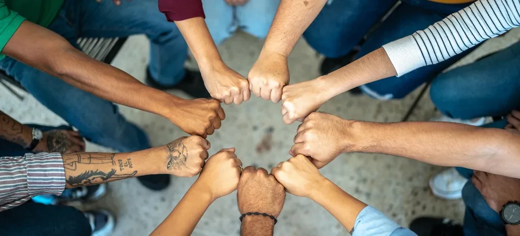 Professional social worker in a supportive consultation